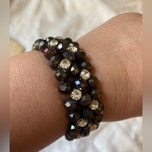 Crystals &‎ Rhinestones Stretch Bracelet